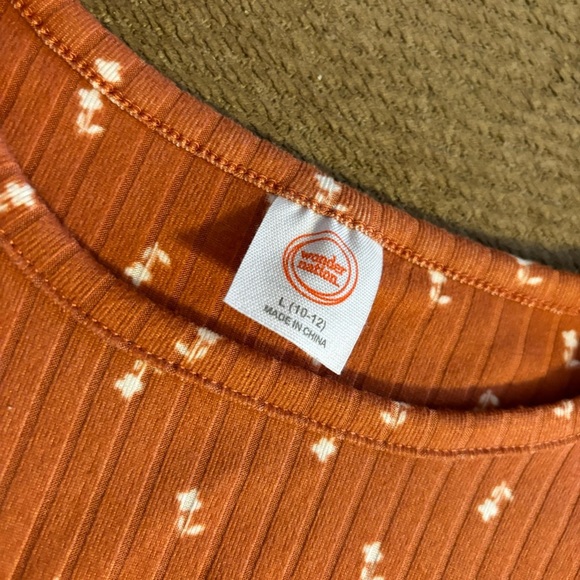 Orange Floral Women's Top - Picture 3 of 3